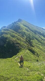Photo de Johann Pegrin le long du parcours