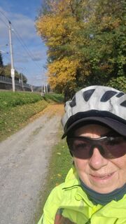 Photo de Ilse Pregartner le long du parcours