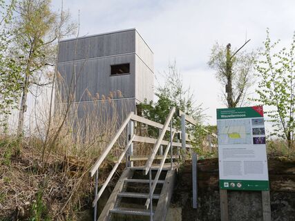 Aussichtsturm im Naturschutzgebiet Wauwilermoos