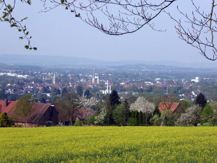 Blick vom Landwehrweg nach SW über Lemgo