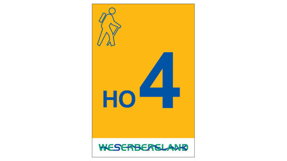 Markierung Wanderweg HO4 Hessisch Oldendorf
