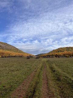 Foto de Márta Harangozó a lo largo del recorrido
