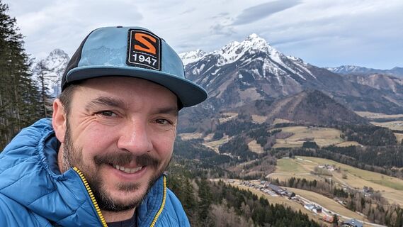 Foto von Klaus Lehner entlang der Tour