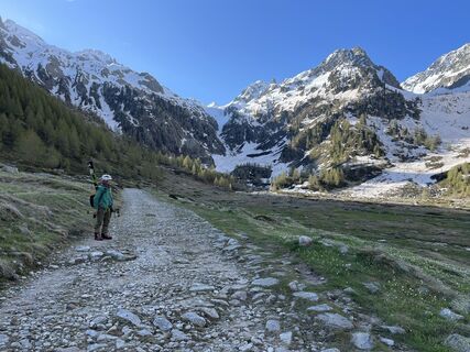 Photo de Sergio calvi le long du parcours