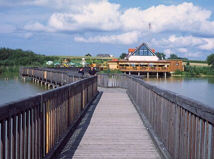 Das Restaurant am Harter Teich.