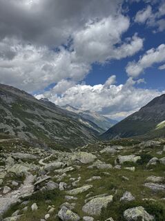 Photo de Oskar Vogel le long du parcours
