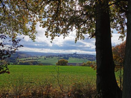 Blick auf das Bergdorf Kallenhardt