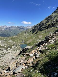 Photo de Christiane Papp le long du parcours