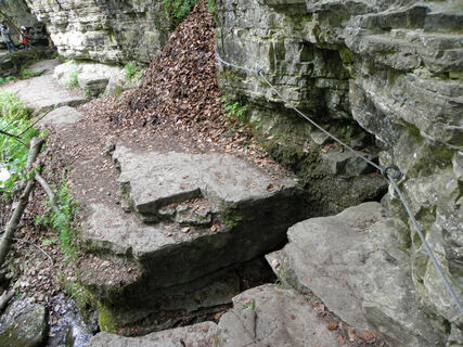 Gesicherter Felsenweg