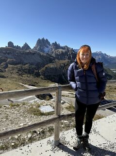 Foto de Malgorzata Birintzis a lo largo del recorrido