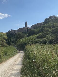 Photo de Gianberto Zilli le long du parcours