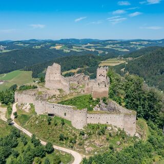 Ruine Ruttenstein - Luftaufnahme