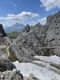 Photo de Francesca Tomba le long du parcours