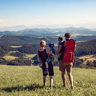 Familie mit Aussicht