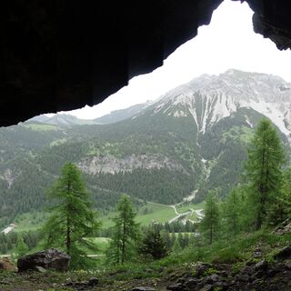 Blick aus den Bärenlöcher zum Schlucher