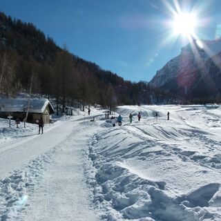 Die Informationshütte des Parks in Laval