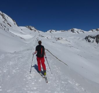 Der Blick gegen Norden zum Vernagtferner