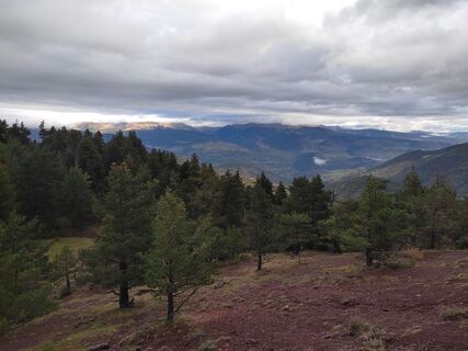 View into the El Segre River Valley
