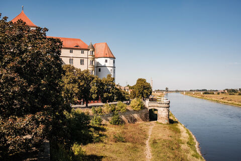 Torgau an der Elbe - Ansicht Schloss Hartenfels