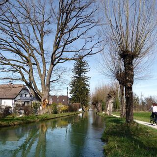 Unterwegs am Almkanal in Gneis.