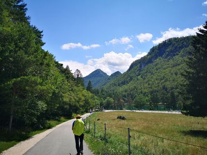 Photo de Cvetka Salamon le long du parcours