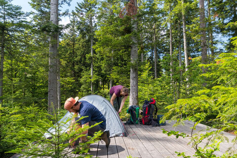 Trekking-Camp Erdbeerloch
