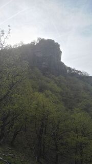 Die eigentliche Felsklippe der Tischwand