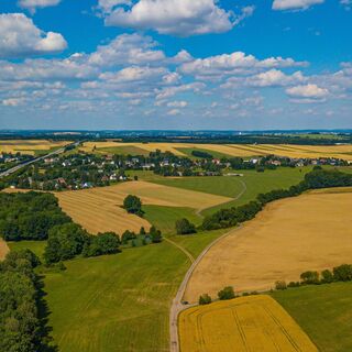Blick auf Leukersdorf