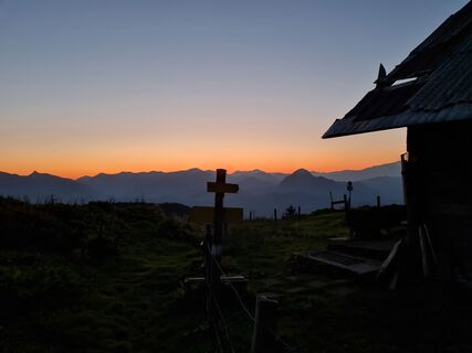 Morgenstimmung bei der Dürrfeichtenalm