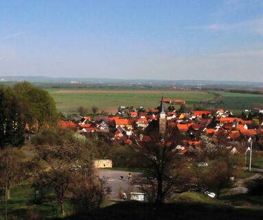 Blick auf Seebergen vom Düppel (links im Bild) aus - Seebergen