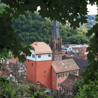 Blick auf den Langen und die Stadtkirche in Calw