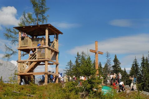 Rittisberg Gipfelkreuz und Aussichtsturm