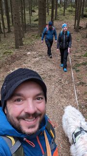 Foto von Klaus Lehner entlang der Tour