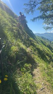 Photo de Johann Pegrin le long du parcours