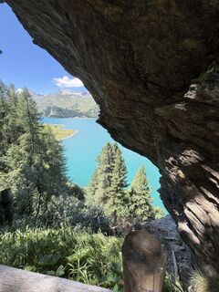Foto von Astrid entlang der Tour