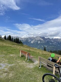 Foto von Sandra Wyss entlang der Tour