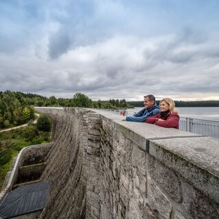 Staumauer Talsperre Carlsfeld