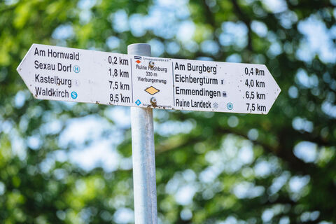 Wegweißer Vierburgenweg