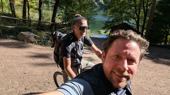 Photo de Simon Hauck le long du parcours