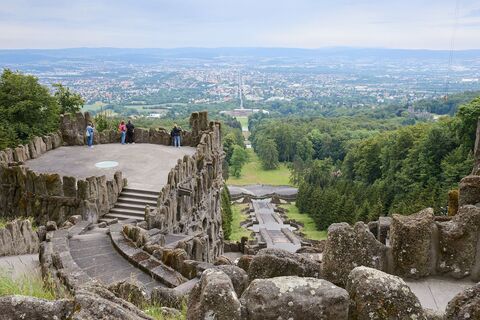 Bergpark am Herkules mit seinen Kaskaden in Kassel