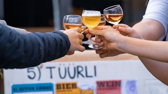 Posten 5 der Degustationswanderung Tüürli