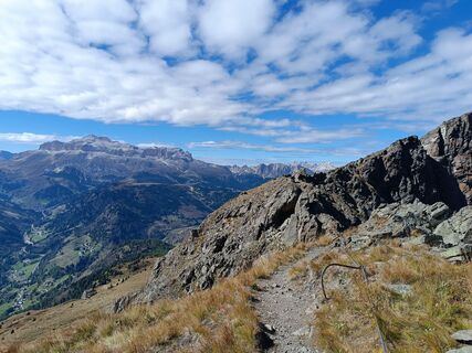 Photo de Ingrid Huber le long du parcours