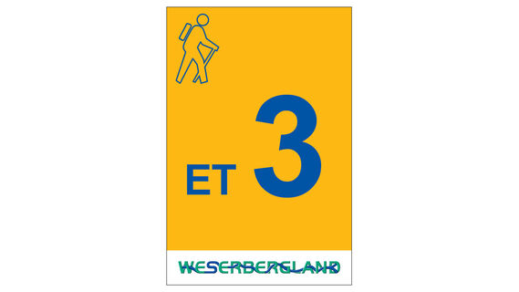 Markierung Wanderweg ET3 Emmerthal