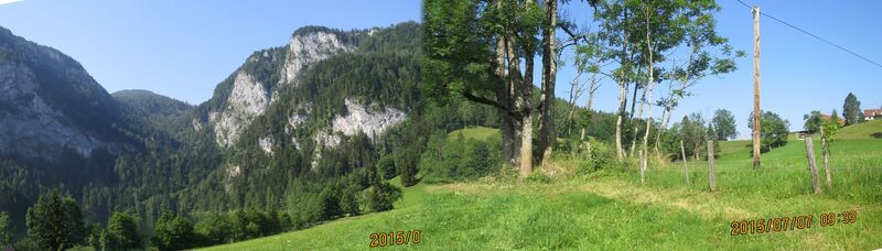 Aufstieg nahe beim Gleinkertsee