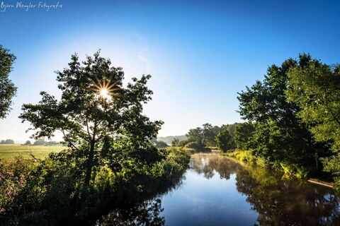 Die Wümme in der Flussniederung von Rotenburg (Wümme)