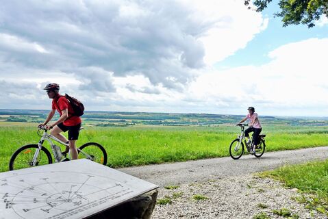 Radfahrer in der südlichen Biosphäre Bliesgau