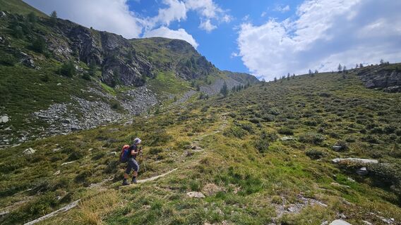 Photo de Matthias Fidesser le long du parcours