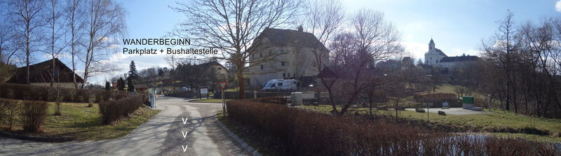 Wanderbeginn in Maria Langegg