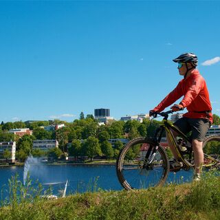 Blick auf Lappeenranta von der Festung aus