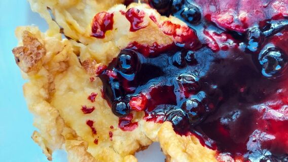 Heidelbeerpfannkuchen bei der Grünhütte